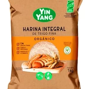 HARINA INTEGRAL DE TRIGO FINA ORGÁNICA YIN YANG 1K